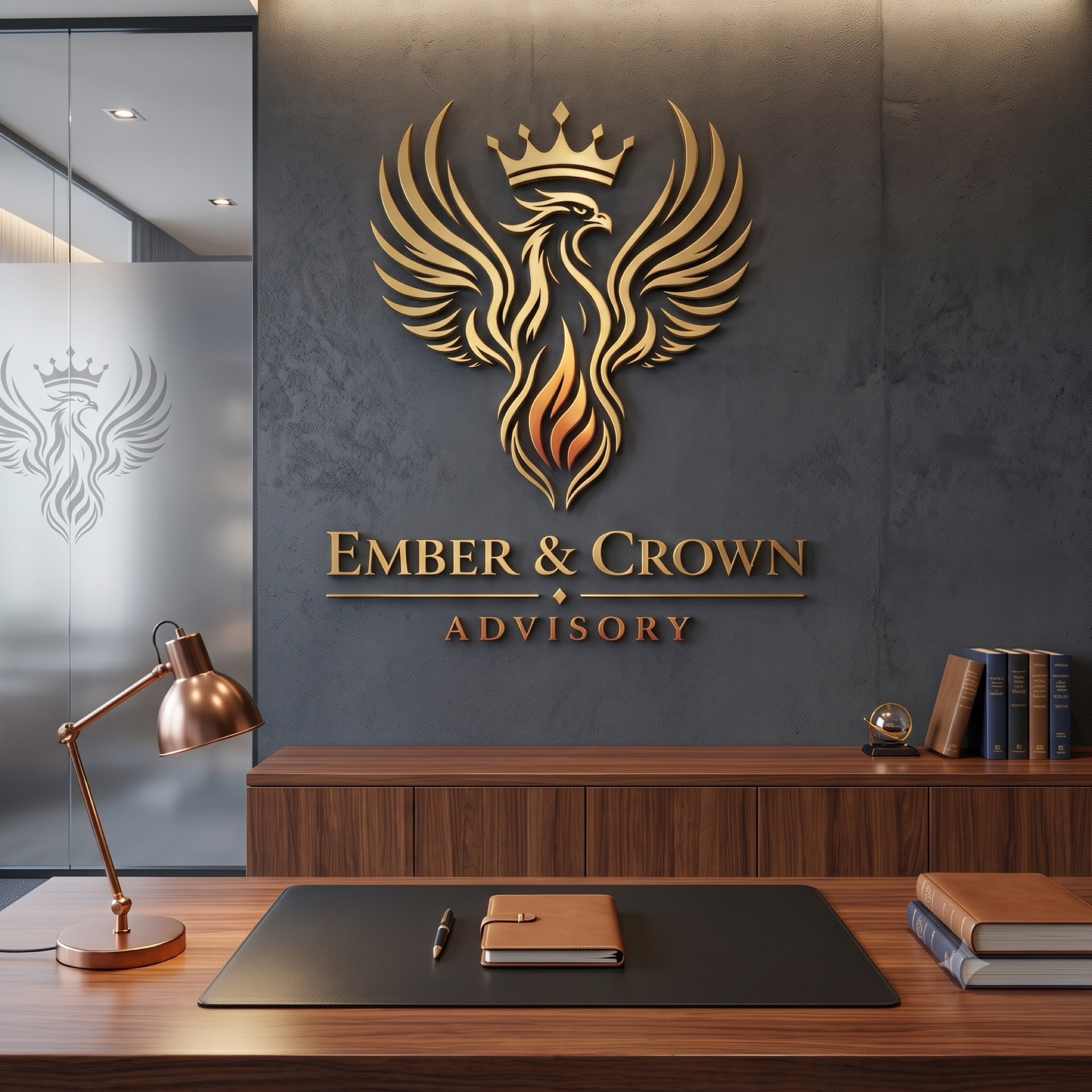 Ember and Crown signage